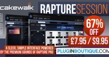 Get 50% OFF Cakewalk Rapture Session @ Pluginboutique!